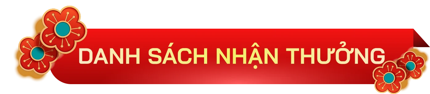 Danh sách nhận thưởng